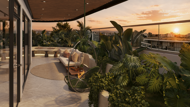 Sky lounge del proyecto West Prado
